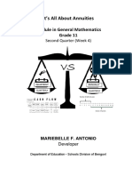 It's All About Annuities: Module in General Mathematics Grade 11