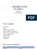 Materi Meeting 25 July (English Club-Class C)