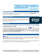 ¿Cómo Optimizar Las Ventas de Dos Productos en Una Compañía de Seguros Utilizando La Calculadora CLASSPAD-330?