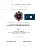 Modelación Matemática Del Proceso Tempcore para La Producción de Varillas de Acero de Alta Resistencia