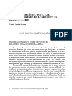 El Código Orgánico Integral Penal y La Agenda de Los Derechos de Las Mujeres