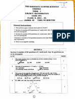 West Sahodaya Cluster - Maths