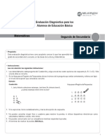 Prueba - 2do - Grado - de - Matemáticas