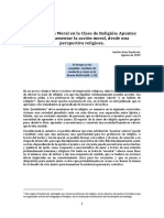 La Enseñanza Moral en La Clase de Religión Apuntes para Fundamental La Acción Moral Desde Una Perspectiva Religiosa