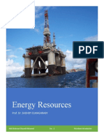 Energy Resources: Prof. Dr. Shohdy Elmaghraby