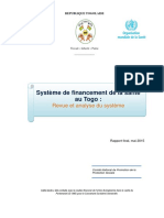 Système de Financement de La Santé Au Togo