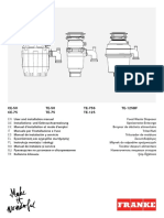 UM001 - Franke - CE-50 TE-50 CE-75 TE-75 TE-75S TE-125 TE-125BF