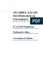 MATHEMATICS Minor Syllabus