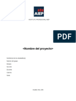 Plantilla Informe Proyecto A+S