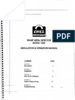 Tramp Metal Detector MODEL 1230 Installation & Operation Manual