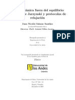 Termodin Amica Fuera Del Equilibrio: Igualdad de Jarzynski y Protocolos de Relajaci On