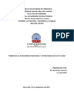 Origen de La Inteligencia Emocional y Estrategias de Auto Ayuda