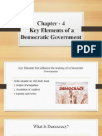 Key Elements of Democratic Govt