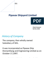 Financial Analysis:: Pipavav Shipyard Limited