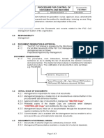 Procedure For Control of Documents and Records