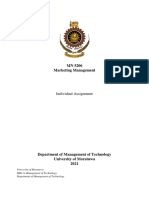 Individual Assignment - MN 5206 - Marketing Management