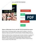 Shiatsu Et Réflexologie Pour Les Nuls PDF TÉLÉCHARGER