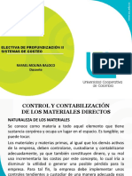 Control y Contabilización de Materiales Directos