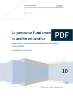 Persona: Fundamento de La Educacion