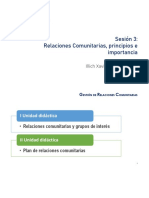 Sesion 3. Las Relaciones Comunitarias