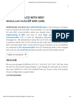 INTERFACING LCD WITH 8051 MIROCONTROLLER With Code