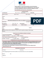 Date of Birth: Usual Non-Tax Resident Employer in France (Identity, Travel Document, Contact Details)