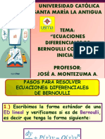 Presentación - Ecuaciones de Bernoulli Valor Inicial