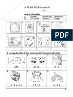 Year 2 English Year-End Assessment: Name: .. Class: .