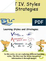 Learning Styles and Strategies Report