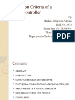 Selection Criteria of A Microcontroller