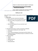 Domestic Violence Investigation and Violation Hearing Preparation Guidelines