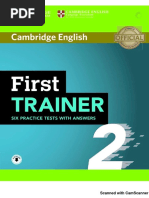 Cambridge English First Trainer 2 Six Practice Tests With Answers