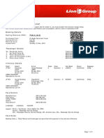 RWKJND: Lion Air Eticket Itinerary / Receipt