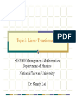 Topic5 Linear Transformations