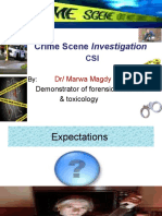 Crime Scene Investigation: DR/ Marwa Magdy