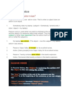 Active and Passive Voice Science 3