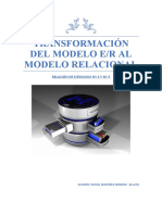 Transformación Del Modelo E - R Al Relacional