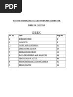 Employee Attrition in Private Sector Research Methodology