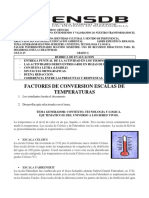 Escalas de Temperaturas