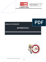 Primer Semestre. - Guía Didáctica Del Estudiante. - Matemáticas I