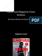 Poster and Magazine Cover Analysis: by Aaron Mccann & Karim Assassi