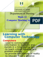 WK - 13 - Computer Teaching Strategies