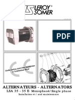 Alternateurs - Alternators Alternateurs - Alternators: LSA 35 - 35 E LSA 35 - 35 E