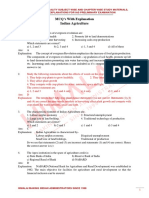 Economics Chapter 2 - Agriculture and Land Development MCQ