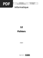 12 - Fichiers - Cours