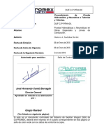 Procedimiento de Prueba Hidrostatica y Neumatica A Tuberias y Valvulas.