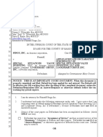 Application For Default - Special Situations Value Investing, LLC & Looksmart Group, Inc.