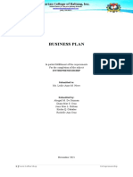 Business Plan: in Partial Fulfillment of The Requirements For The Completion of The Subject