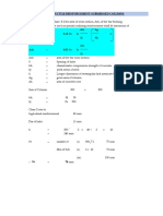 FCK Ag Ash 0.18 SV H 1 Fy Ak FCK Ash 0.05 SV H Fy: Ductile Reinforcement-Submerged Columns