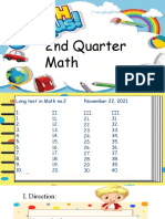 2nd Quarter Exam in Math 3